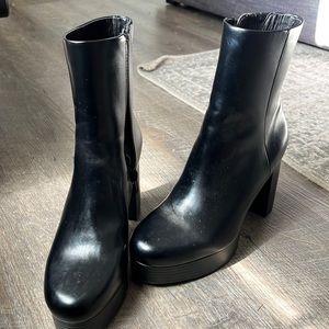 h & m black booties